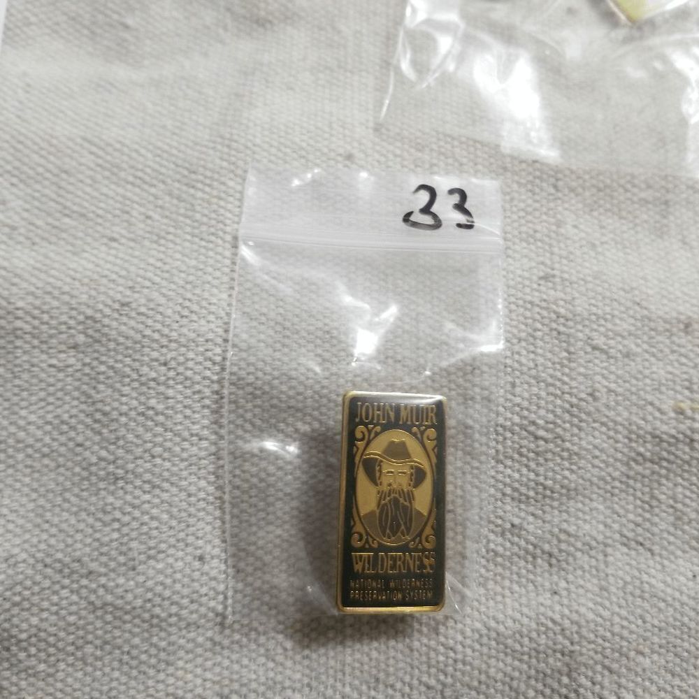John Muir Wilderness National Wilderness Preservation System vintage lapel pin 3